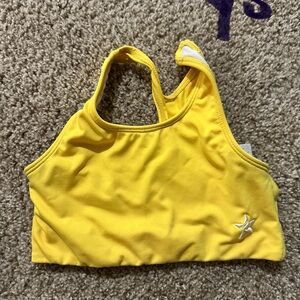 REBEL Yellow SPORTS BRA